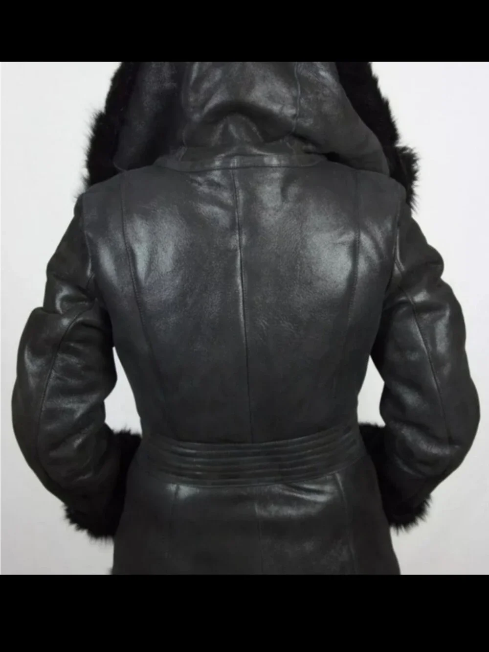 'Victoria' 100% Genuine Sheepskin Tuscana Shearling Fur Coat